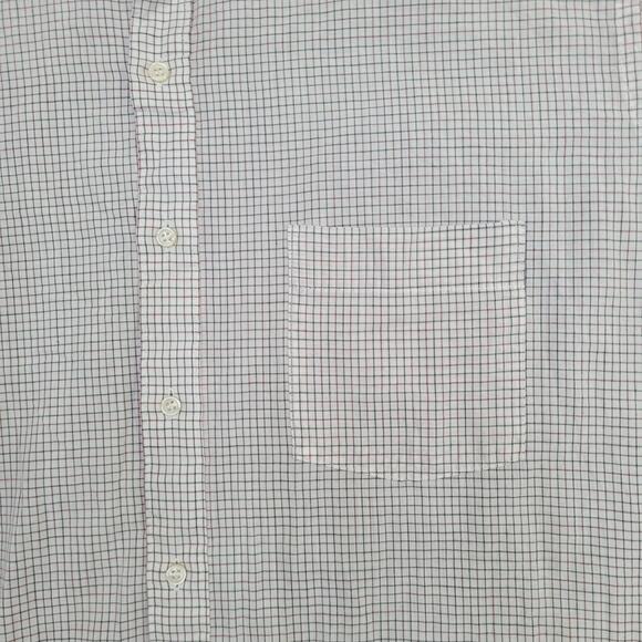 Vintage 80s Arrow Kent Hippie Shirt L/XL 17.5 26x32 Plaid USA - Picture 9 of 11